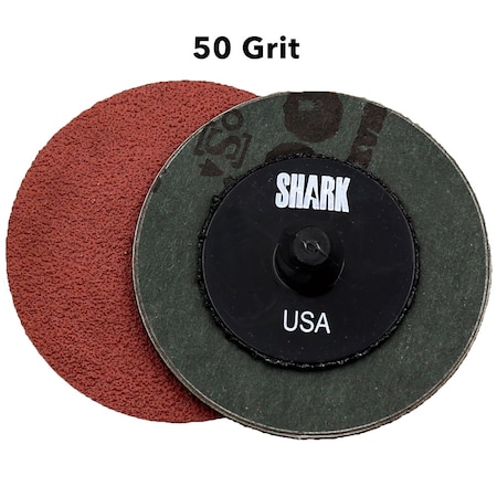 Shark Industries 2" A/O Mini Grinding Discs 50 Grit - 100 Pk 3250GT-100